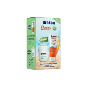 Drakon Sunscreen Gel-Cream 60gm + Whitening Roll-On Deodorant Passion Peak Promo Pack