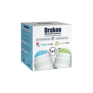 Drakon Whitening Roll-On Deodorant Lollipop Candy + Passion Peak (1+1) Promo Pack