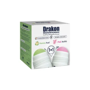Drakon Whitening Roll-On Deodorant Pink Bubble + Passion Peak (1+1) Promo Pack