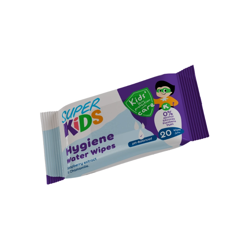 Superkids Hygiene Water Wipes 20 Wipes