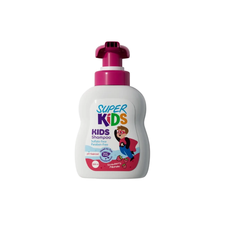 Superkids Kids Strawberry Milkshake Shampoo 300 Ml
